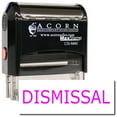 thumbnail image 1 of Large Self-Inking Dismissal Stamp with Yellow Ink, 1 of 4