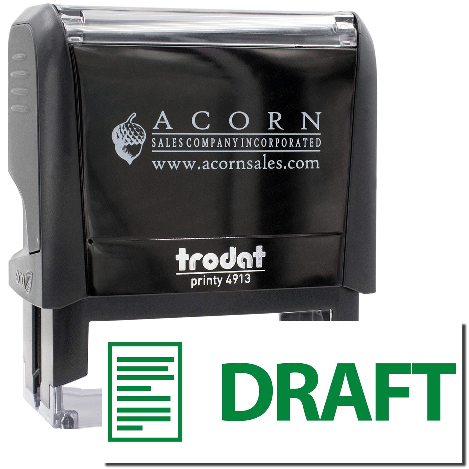Large Self-Inking Draft with Letter Stamp, Trodat Printy 4913, Press ...