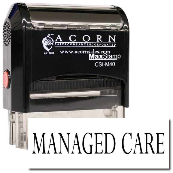 Large Self-Inking Managed Care Stamp
