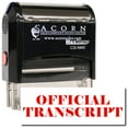 thumbnail image 1 of Large Self-Inking Official Transcript Stamp with Green Ink, 1 of 4