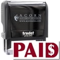 thumbnail image 1 of Large Self-Inking Paid with Dollar Sign Stamp, Trodat Printy 4913, Press and Print Stamping, Impression Size 7/8" x 2-1/4", Up to 10,000 Impressions - Burgundy Ink, 1 of 10