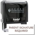 thumbnail image 1 of Large Self-Inking Parent Signature Required Stamp, Trodat Printy 4913, Press and Print Stamping, Impression Size 7/8" x 2-1/4", Up to 10,000 Impressions - Brown Ink, 1 of 10
