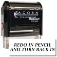 thumbnail image 1 of Large Self-Inking Redo In Pen And Turn Back In Stamp with Yellow Ink, 1 of 4