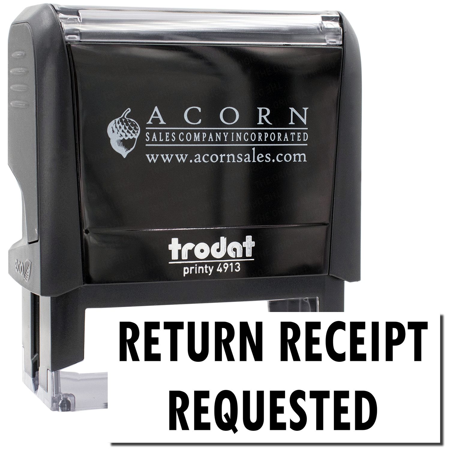 Large Self-Inking Return Receipt Requested Stamp, Trodat Printy 4913 ...