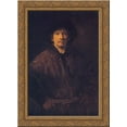 thumbnail image 1 of Large Self portrait 20x24 Gold Ornate Wood Framed Canvas Art by Rembrandt, 1 of 2