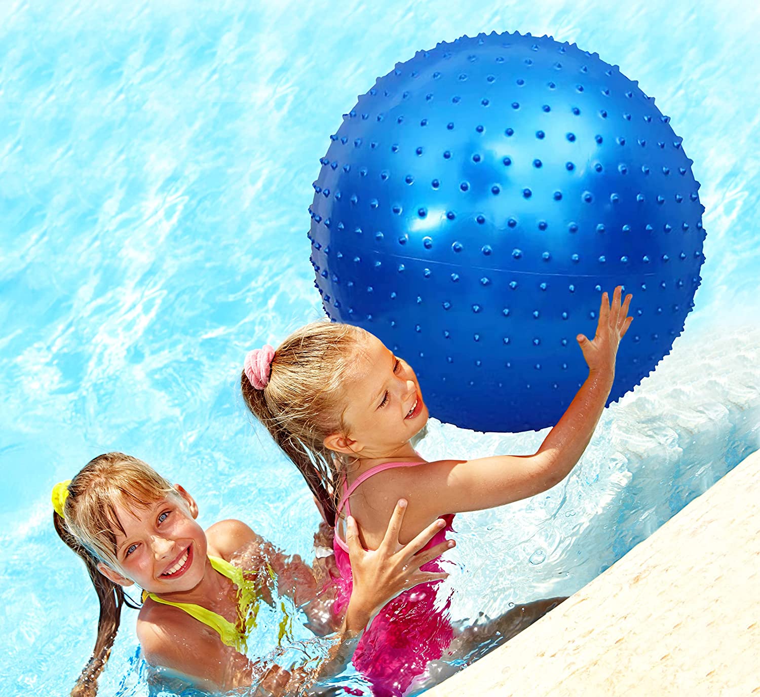 Large Sensory Massage Ball for Kids Pack of 2 33.5 Bouncy Exercise Balls Safe and Durable