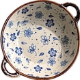 thumbnail image 1 of MYVIT Decorative Serving Bowl - 24oz Ceramic Soup Bowl with Handle Ramen Bowl for Salad,Pasta,Cereal,700ML Porcelain Stoneware Kitchen Dish, 1 of 8