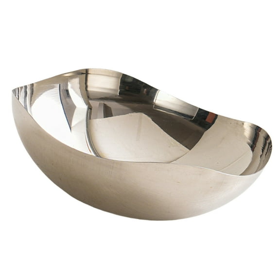 Large Serving Bowl Stainless Steels Fruit Bowl Countertops Modern Fruit Basket Snacks Storage Decorative Centerpiece Bow