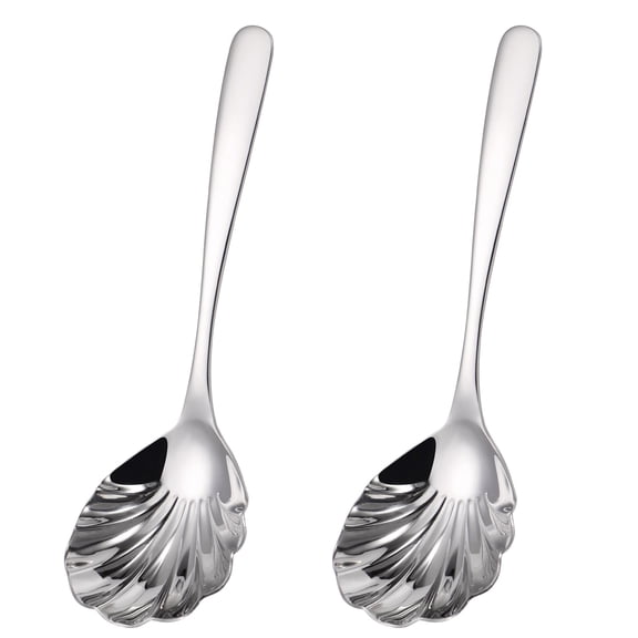 Large Serving Spoon,9" Serveware Spoons Set,Stainless Steel Catering Serving Utensils for Party Buffet Dinner Banquet Cooking Kitchen Basics,Dishwasher Safe.