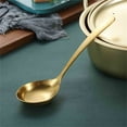 thumbnail image 1 of Large Serving Spoon Polished Round Head Tablespoon Thickened Soup Spoon for Dining Table Kitchen and Restaurant Use, 1 of 5