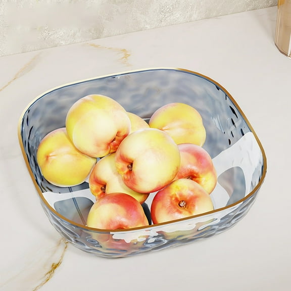 Large Serving Tray, Clear Glass, Modern Minimalist, Perfect for Buffets, Kitchen Decor, Party Snacks, Salad Platters, Centerpiece Bowl, Easy Clean, Durable Glass Construction, Ideal for Home