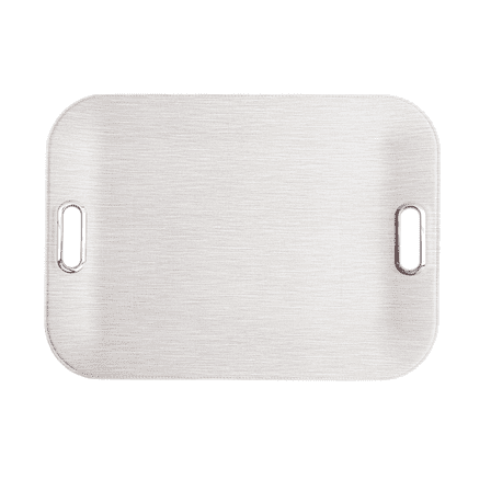 Large Serving Tray with Metal Handles