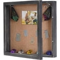 thumbnail image 1 of Large Shadow Box 16 x16, Hinged Shadow Boxes Display Cases with Door, Square Display Shadow Box Frame for Weddings Bouquet Flowers Keepsake - Weathered Black, 1 of 6