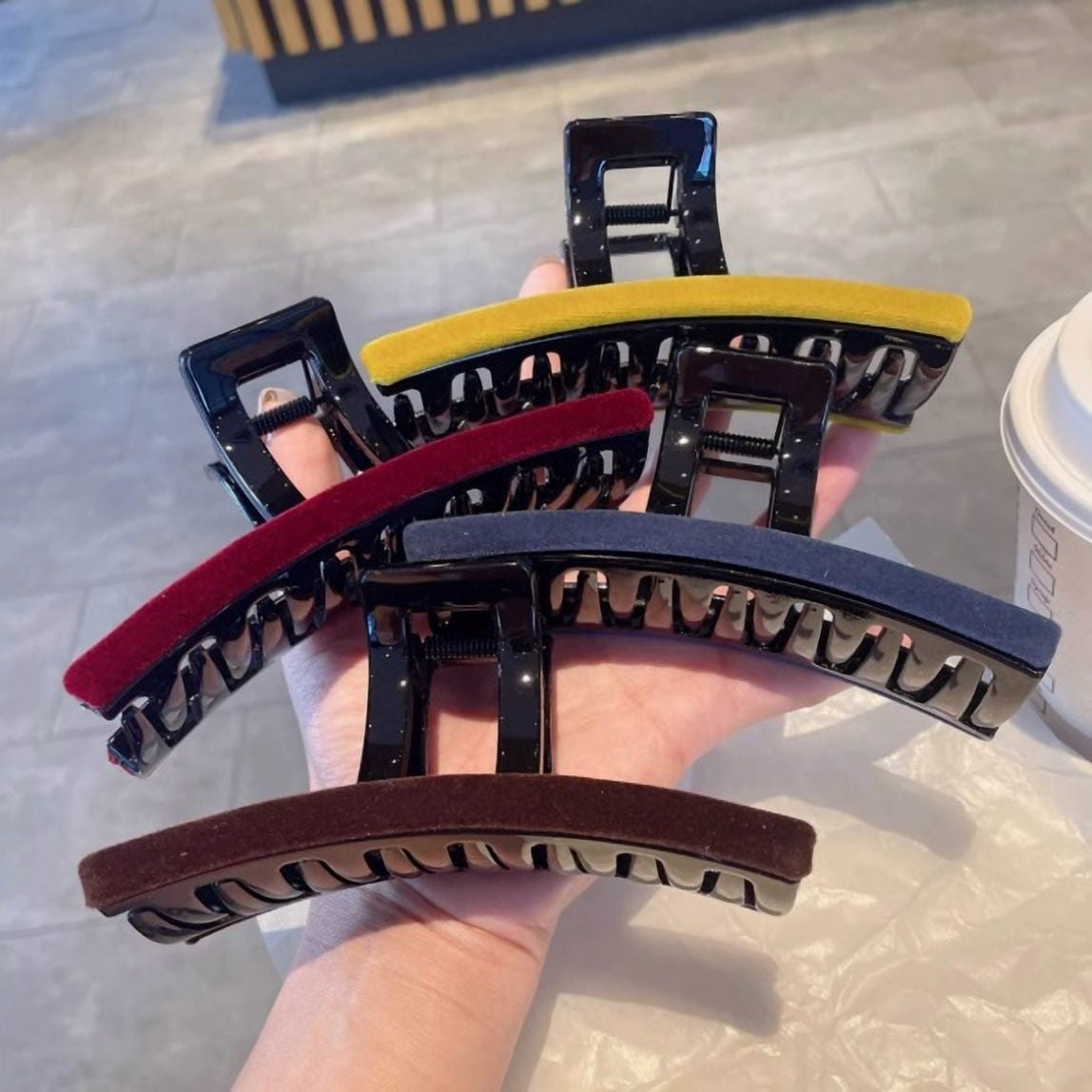 Large Shark Clip for Thick Hair - Strong Grip Hair Claw for Everyday Use