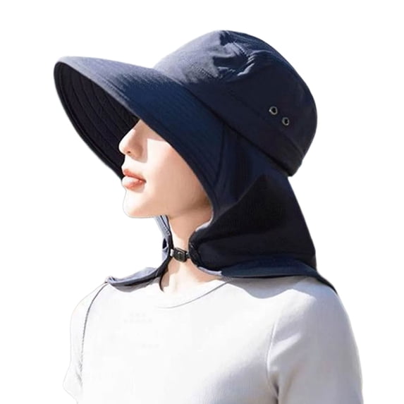 Large Shawl Outdoor Sun Visors Sun Hat with Shawl for Sports and Travel Adjustable Traveling Camping Hiking