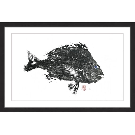 "Large Sheepshead" Framed Painting Print