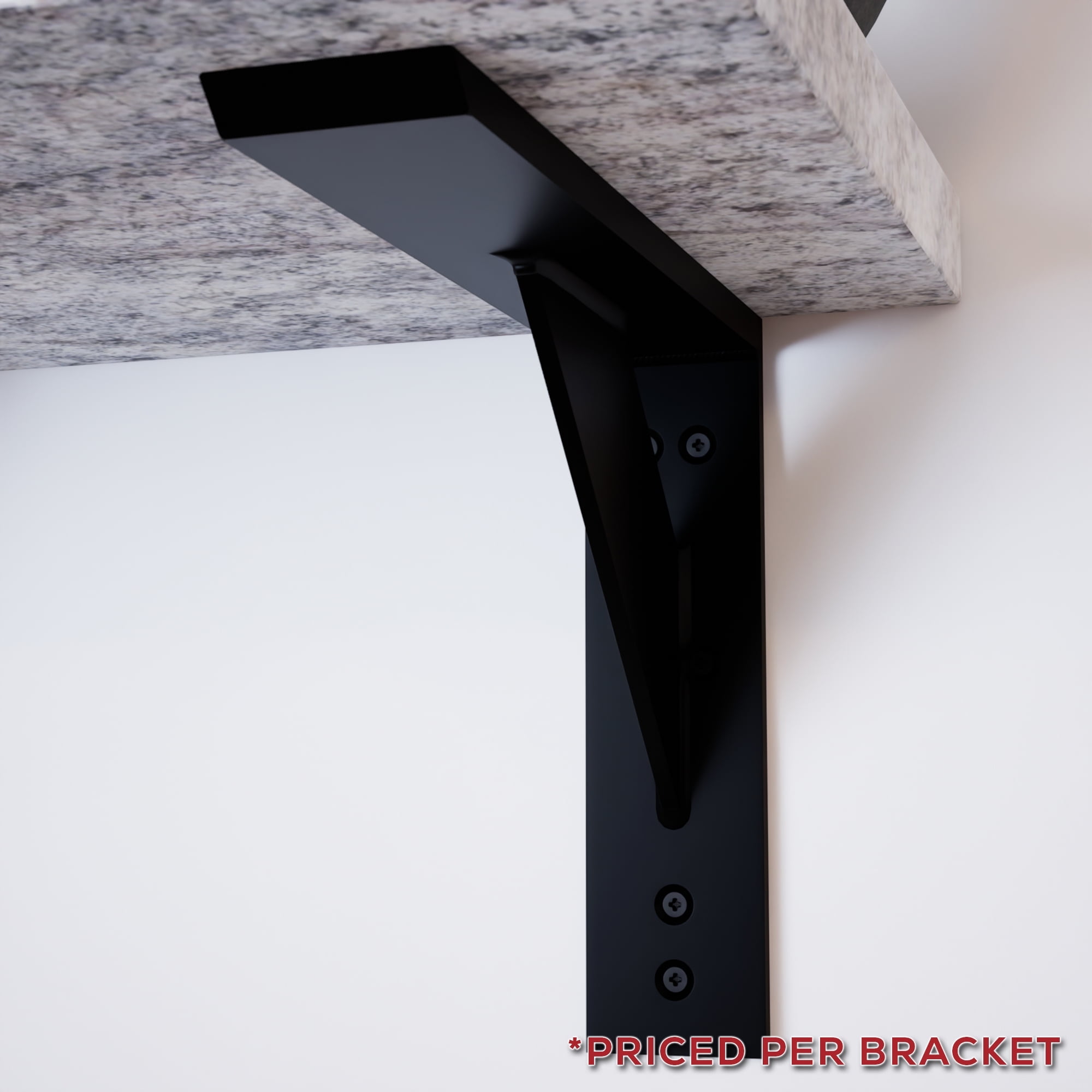 Superior Strength 12" Steel Decorative Bracket for Granite Countertops