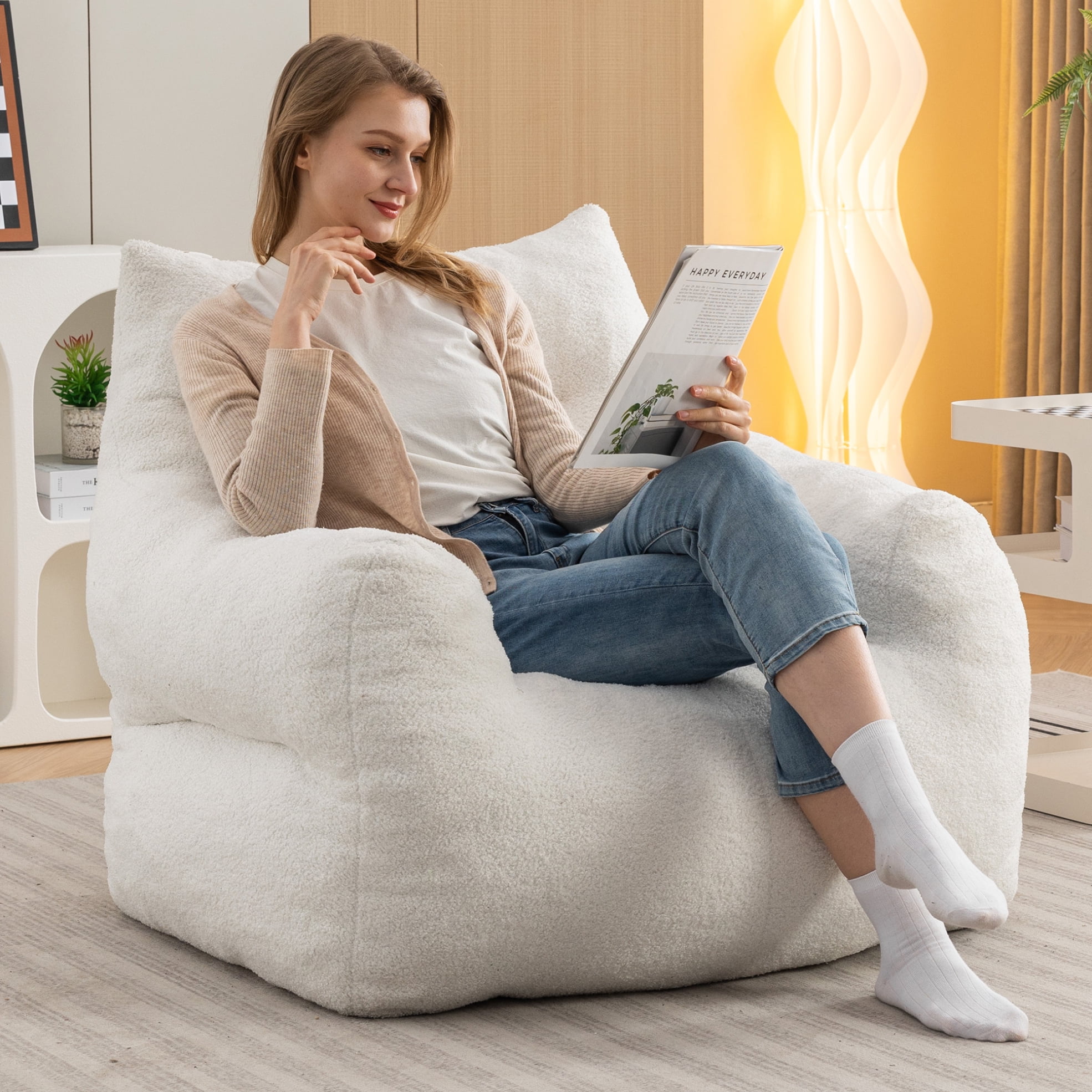 Bean bag lounge chair delicate indoor