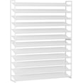 thumbnail image 1 of NEYCIL Large Shoe Rack 12 Tier Shoe Organizer, Heavy Duty Metal 6-Tier Stackable Shoe Storage Vertical Shoe Rack for Closet Front Door Entrance, Up to 75 Pairs, 44.8" W x 11.4" D x 85.1" H, White, 1 of 7