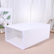 Large Shoe Storage Boxes Clear Plastic Stackable 1 Pack, Thicken and Sturdy Shoe Organizer for Closet, Space Saving Shoe Rack Containers Bins Display Case for Sneaker Storage