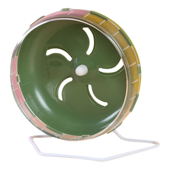 Large Silent Hamster Exercise Wheel With Stable Stand For Small Running Toy Easy Assembly Quiet Activity