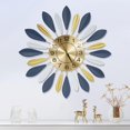 Large Silent Wall Clock, Unique Design of Modern Metal Art Clock for