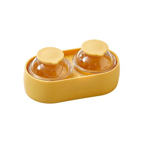 Large Silicone Ice Ball Mold Set with Storage Tray, Easy Release Round Sphere Maker for Whiskey Cocktails Cold Brew, Reusable Leakproof Lid Keeps Freezer Fresh, Great Bar Gift for Him Her or Host