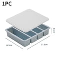 thumbnail image 1 of Large Silicone Ice Tray Mold with Cover, 4-Grid Strip Design for Freezing Soup, Broth, Sauce, Easy Release and Demold, 1 of 7