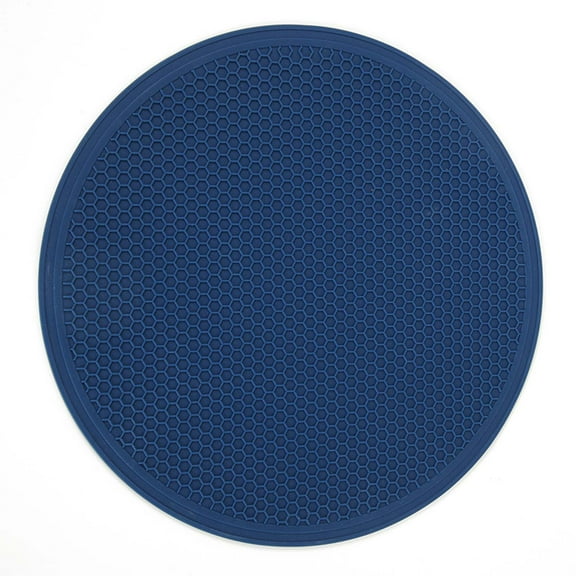 Large Silicone Microwave and Oven Mat with Honeycomb Pattern, Heat Resistant Trivet and Dish Drying Pad for Kitchen Counter and Table