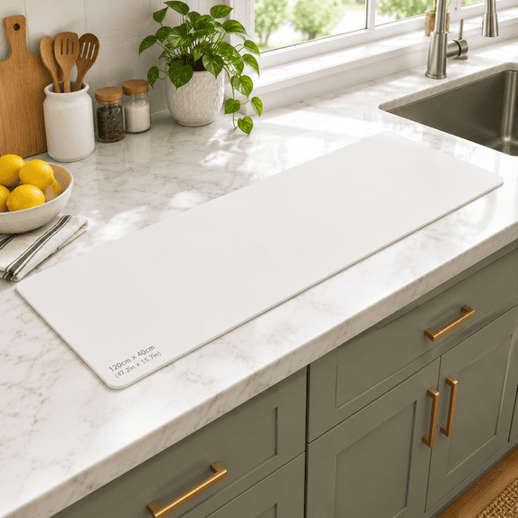 Large Silicone Placemat 78.7''x15.7''(200cmx40cm) Extra Countertop ...
