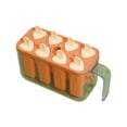 thumbnail image 1 of Large Silicone Popsicle Molds, Reusable Ice Pop Maker for DIY Homemade Treats, Easy Release Mold for Yogurt, Juice, Cheese Sticks, Fun Summer Kitchen Gadget, Saffron, 1 of 5