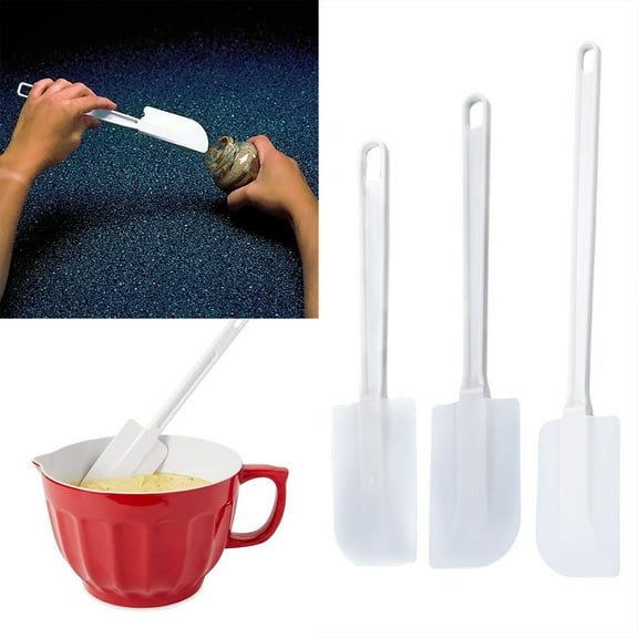 Large Silicone Spatula for Baking, 1-Piece Flexible Cake Mixing and Scraping Tool for Kitchen Use
