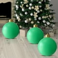 thumbnail image 1 of Large Silver Christmas Ball Ornaments - 3pcs 11.8cm Inflatable Shatterproof Hanging Balls for Outdoor Christmas Tree Decorations, Holiday Party Decor, and Winter Festive Display, 1 of 5