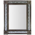 thumbnail image 1 of Large Silver Mesh Tile Mexican Mirror, 1 of 1