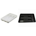 thumbnail image 1 of Large Silverware Drawer Organizer, Expandable Utensil Tray for Kitchen, BPA Free Flatware and Cutlery Holder, Adjustable Plastic Storage for Spoons Forks Knives, Large, 10.7x6.9", 1 of 4