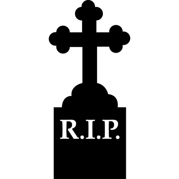 Large Single Color Cut-Out - Tombstone