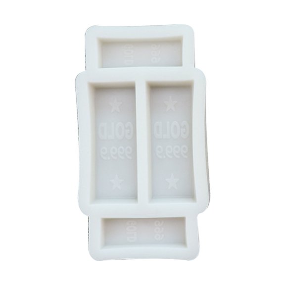 Large Single Gold Brick Silicone Mold Chocolate Cake Decoration Creative Fondant Dessert