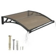 thumbnail image 1 of Large Sink 40"x48" Awning Canopy Waterproof Window Awning Front Door Eaves Canopy, 1 of 12