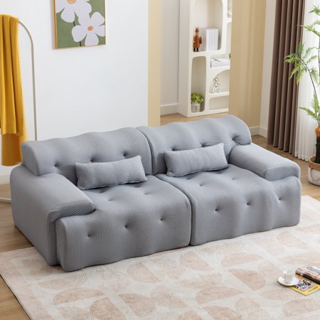 Large Size 2 Seater Sofa Pure Foam Comfy Sofa Couch Modern Lounge Sofa for Living Room Apartment