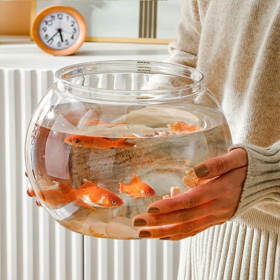 Large Size 3 Gallon Plastic Fish Bowl, Aquarium Fish Tank 11.5 Liters