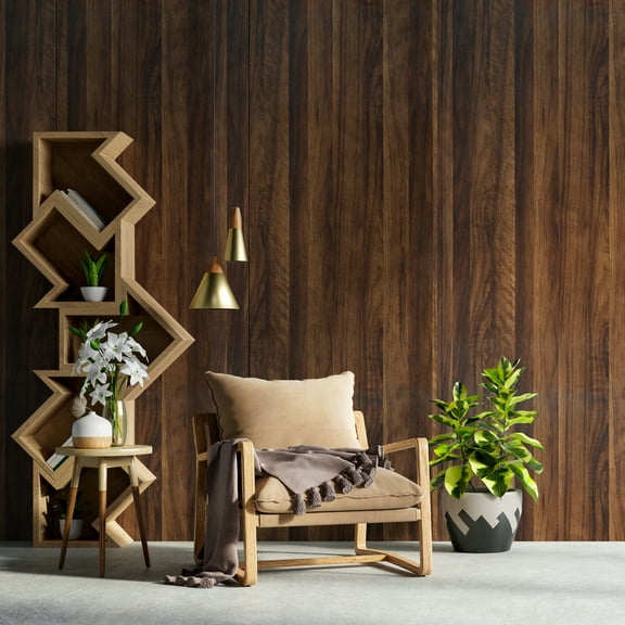 Large Size 30"x236" Brown Wood Wallpaper Peel and Stick Wood Grain Contact Paper Self Adhesive Removable Waterproof Wall Paper for Countertops Wood Look Vinyl Film for Kitchen Cabinets Walls