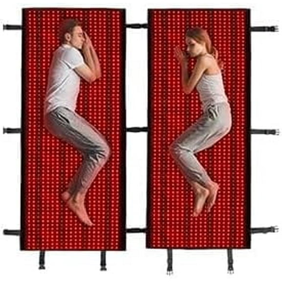 Large Size(63 * 27in) Whole Body Pain Relief Red Light Therapy Mat Device,Near Infrared Light Therapy Bed for Body,2520pcs red Lights Infrared Lights for Home use