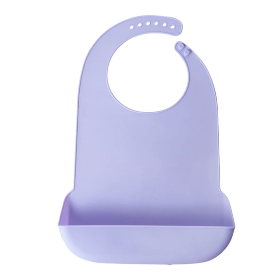 Large Size Adult Silicone Bib Elderly Eating Bib Waterproof Burping Cloth 6-Level Adjustable Catcher Bib