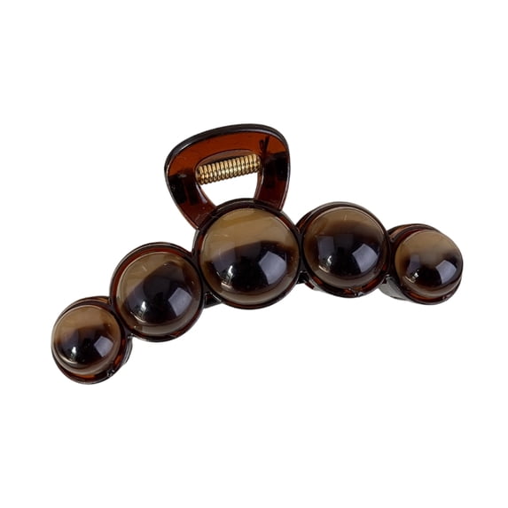 Large Size Beaded Barrettes Acrylic Comfortable Hair Grip Clip Fashionable Accessory For Long Hair And Most Outfits