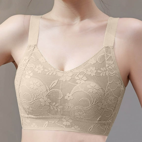 Large Size Bras for Women No Underwire Fashion Comfortable Without Steel Rings Small Chest Gathered And Auxiliary Breast Bra