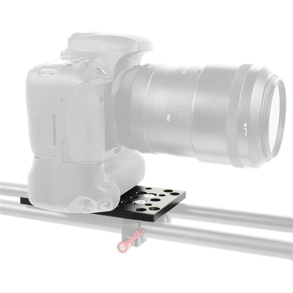 Large Size Cheese Plate for Camera Accessory Expansion Universal Applicability, Anodized Black, Strong Practicability