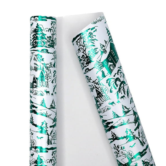 Large Size Christmas Wrapping Paper Roll – 118 in Extra Long 80gsm Gift Wrap for Holiday, Wedding, Anniversary – Tear-Resistant, Recyclable, Smooth Finish, 1 Roll