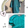 thumbnail image 1 of Large Size Colorful T-shirt Women's Wedding Fun Sisters Outfit Candy Couple Student Loose Party Uniform Class Uniform, 1 of 8