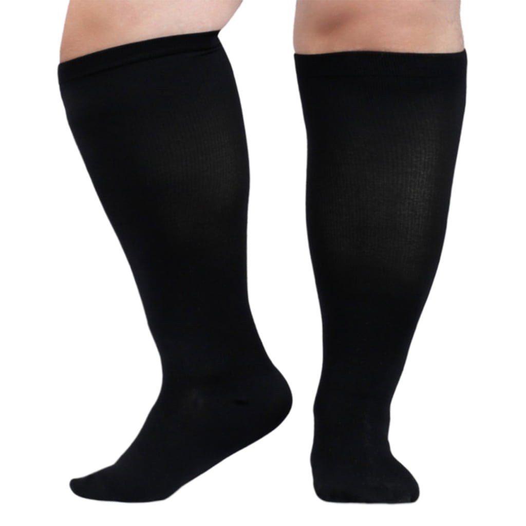 Large Size Compression Socks for Women and Men Wide Calf Knee High ...