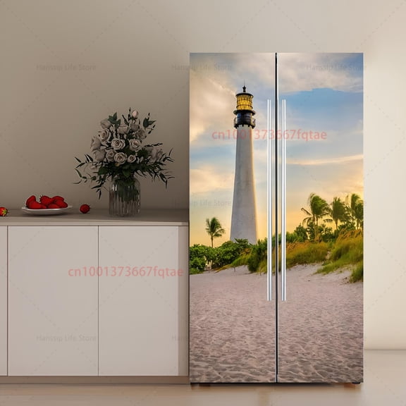 Large Size Customize Fridge Door Mural Full Cover Wallpaper Waterproof PVC Refrigerator Door Sticker Kitchen ration Decals